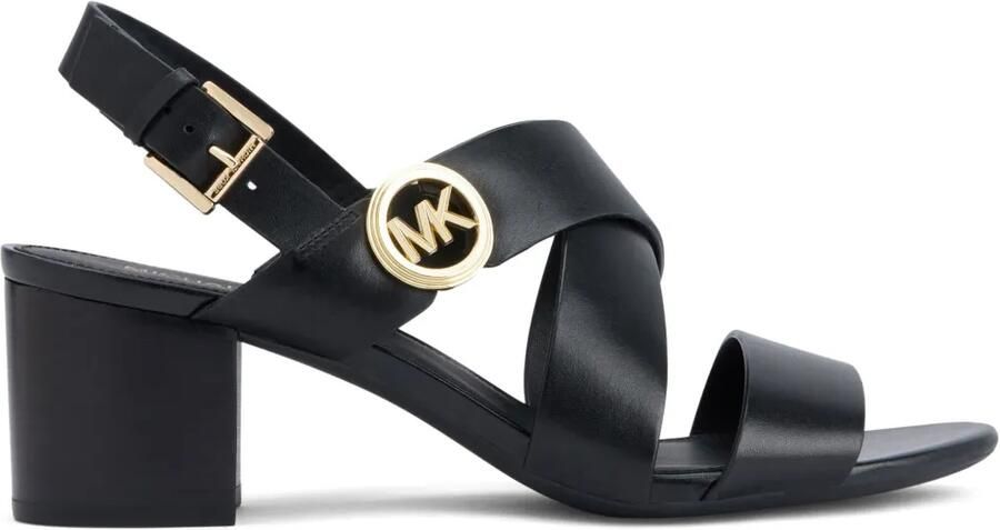 Michael Kors Vera sandalen met logoplakkaat Zwart