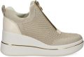 Michael Kors Willis sneakers met plateauzool en rits Beige - Beige