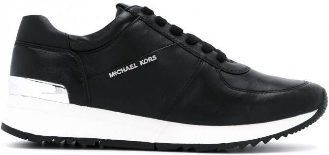 Michael Kors lace-up sneakers with logo Zwart