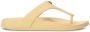 Michael Kors Linsey teenslippers met logoplakkaat Geel - Thumbnail 1