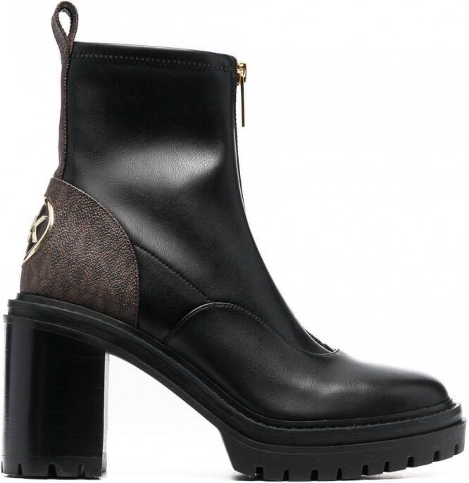 Michael Kors Marly enkellaarzen met lammy afwerking Groen - Foto 2