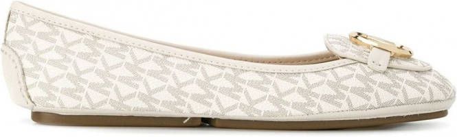 Michael Kors Monogram ballerina pumps Beige
