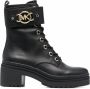 Michael Kors Rory leren combat boots Zwart - Thumbnail 1