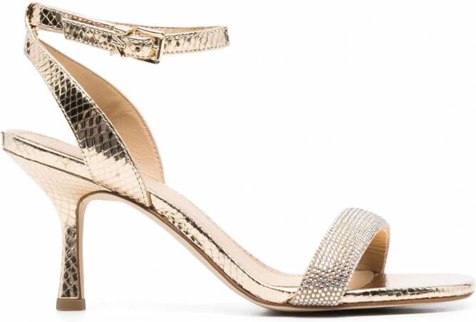 Michael Kors Clara sandalen verfraaid met kristallen Zilver