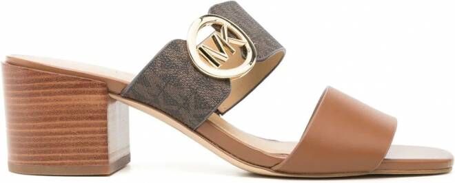 Michael Kors Summer sandalen met dubbele bandjes Bruin