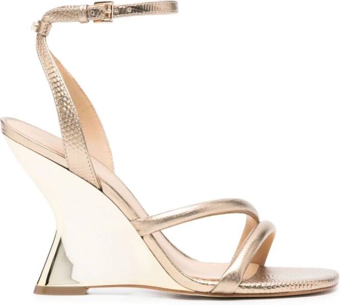 Michael Kors Nadina leren sandalen Goud