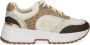 Michael Kors Percy sneakers met monogramprint Beige - Thumbnail 1