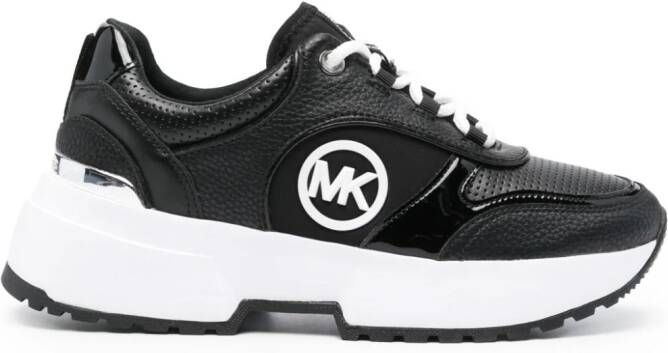 Michael Kors Percy sneakers met logo Zwart