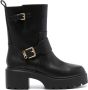 Michael Kors Perry leren enkellaarzen Zwart - Thumbnail 1