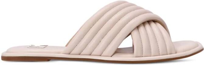 Michael Kors Portia leren slippers Roze