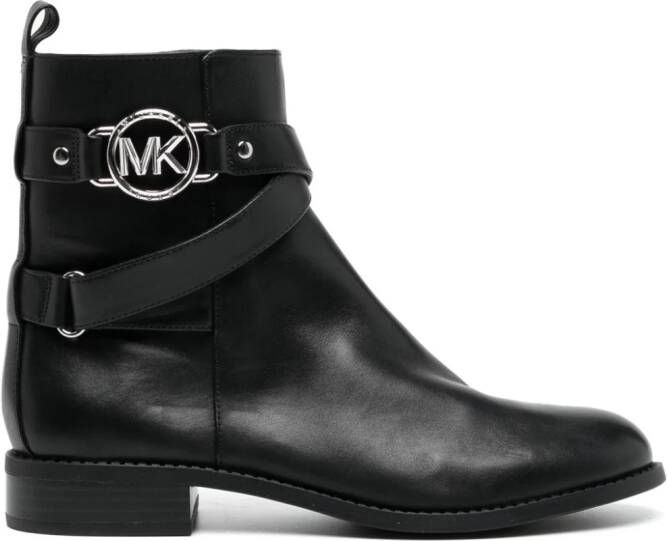 Michael Kors Rory laarzen met logoplakkaat Zwart