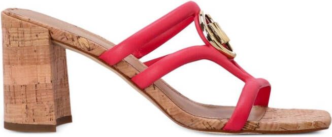 Michael Kors Sandalen met logoplakkaat Roze