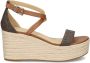 Michael Kors Serena sandalen met sleehak Bruin - Thumbnail 1