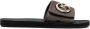 Michael Kors Slippers met logo amulet Bruin - Thumbnail 1