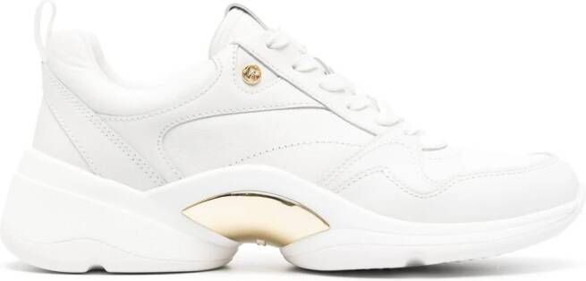 Michael Kors Sneakers met logoplakkaat Wit