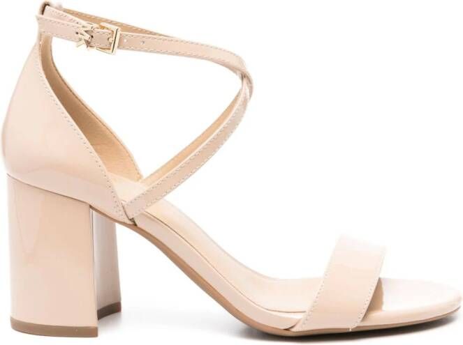 Michael Kors Sophie 70mm leren sandalen Beige