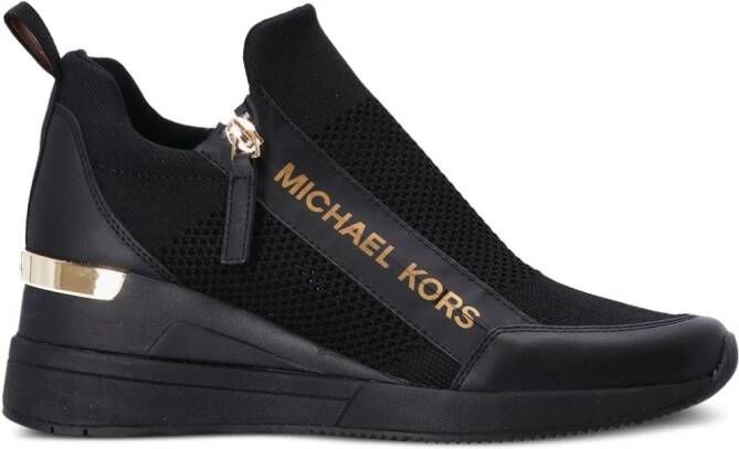 Michael Kors Willis sneakers met rits Zwart