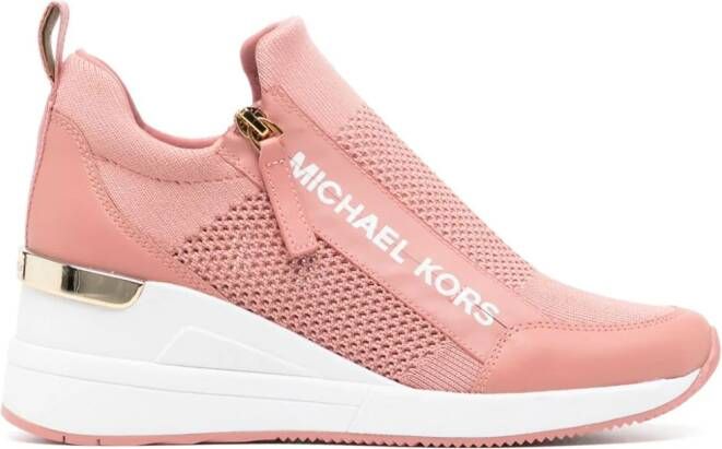 Michael Kors Willis sneakers met sleehak Roze