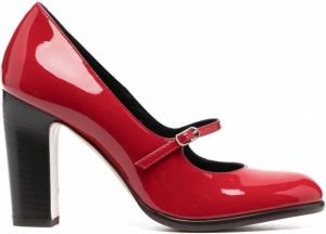 Michel Vivien Capucine leren pumps Rood