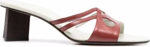 Michel Vivien Sandalen met uitgesneden detail Bruin