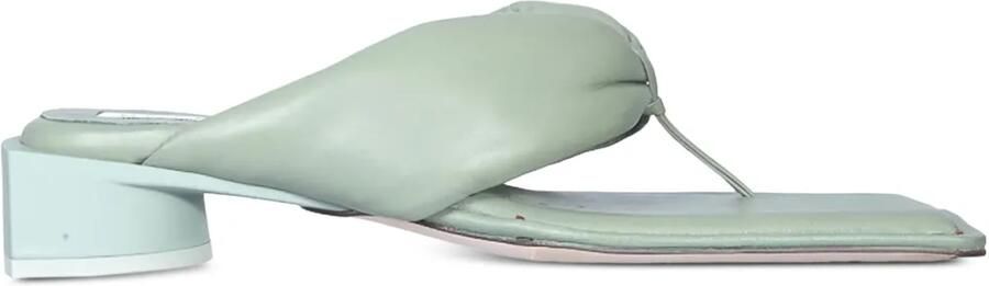 Miista 30 mm sandalen met geknoopt detail en hak Groen