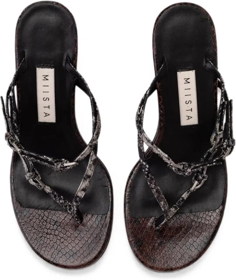 Miista Abisai sandalen met slangen-effect Grijs - Foto 2