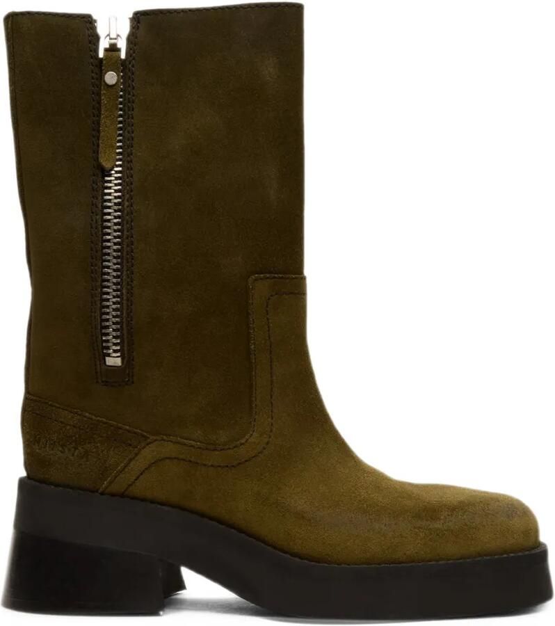 Miista Gunda suede ankle boots Groen