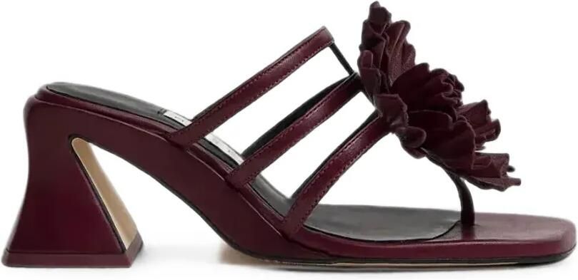 Miista Hara gekooide sandalen met bloemapplicatie Rood