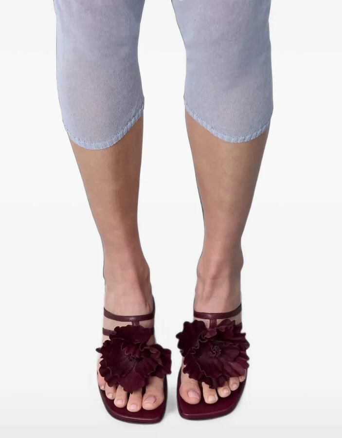 Miista Hara gekooide sandalen met bloemapplicatie Rood - Foto 3