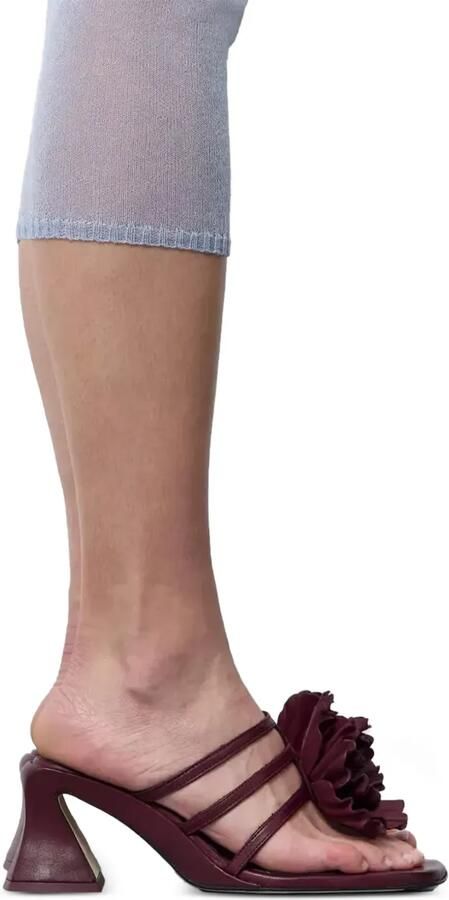 Miista Hara gekooide sandalen met bloemapplicatie Rood - Foto 4