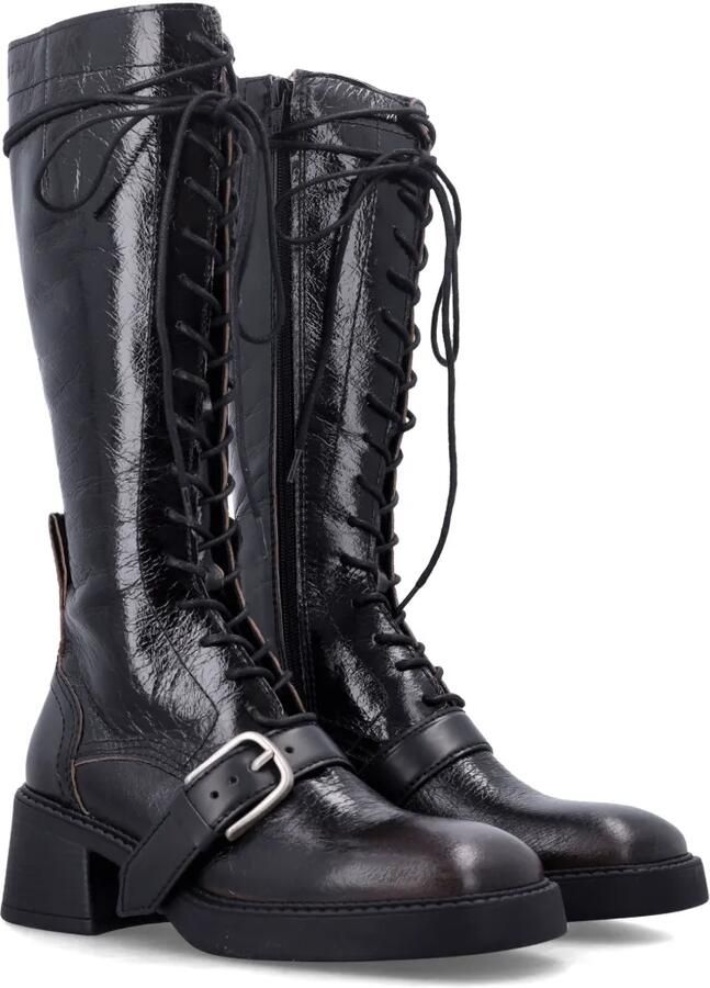 Miista Iwona lace-up buckled boots Zwart - Foto 2