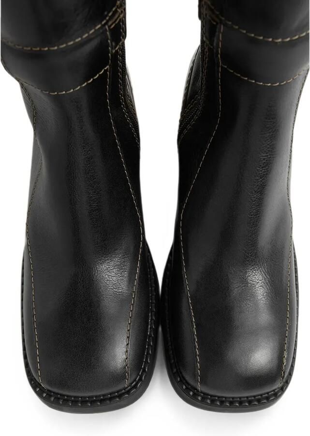 Miista Jarmila buckle-detail topstitched boots Zwart - Foto 2