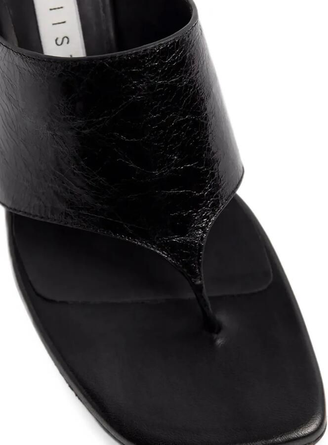 Miista Leren sandalen met gekreukt effect en hak Zwart - Foto 3