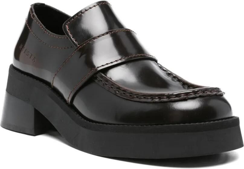 Miista Lib leren loafers met plateauzool Bruin - Foto 2