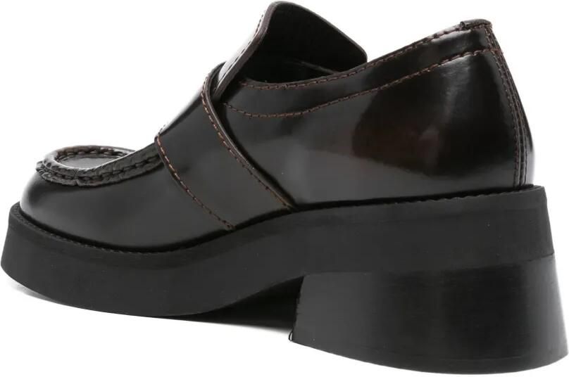 Miista Lib leren loafers met plateauzool Bruin - Foto 3