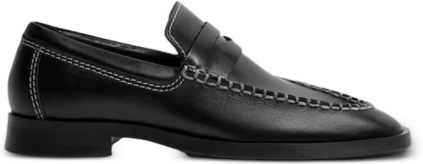 Miista Lucan leren loafers Zwart