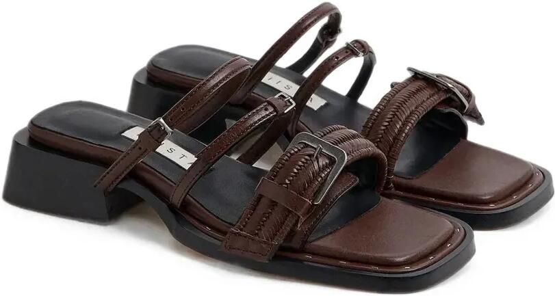 Miista Nayah geweven sandalen met gespsluiting Bruin - Foto 3