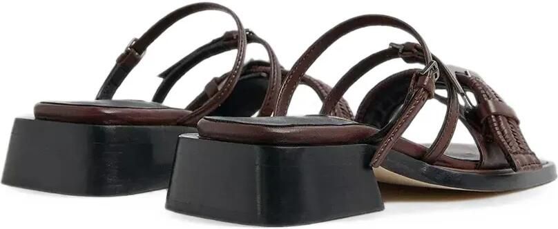 Miista Nayah geweven sandalen met gespsluiting Bruin - Foto 4