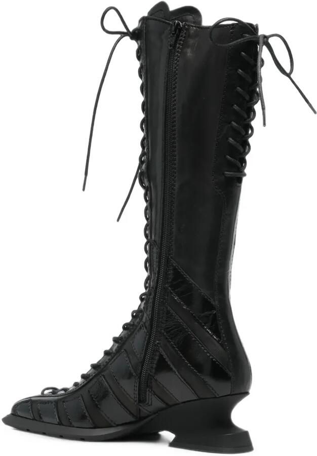 Miista Nelly lace-up leather boots Zwart - Foto 2