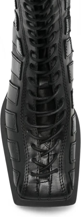 Miista Nelly lace-up leather boots Zwart - Foto 4