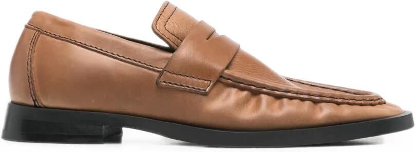 Miista Zita leather penny loafers Bruin