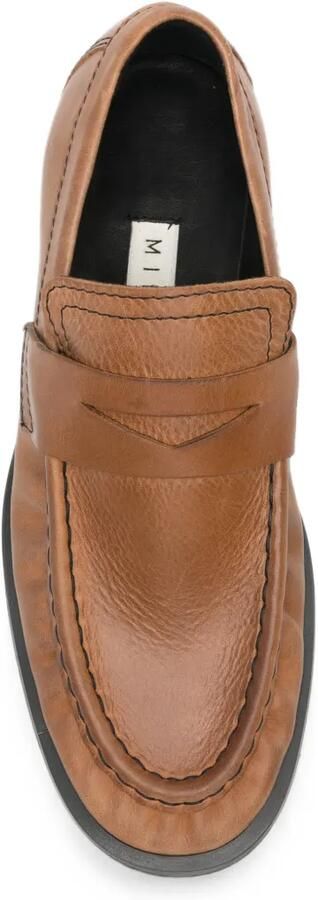 Miista Zita leather penny loafers Bruin - Foto 3