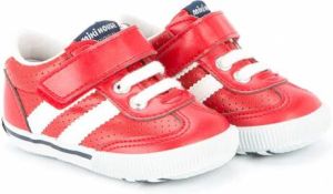Miki House Geperforeerde sneakers Rood