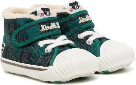 Miki House Geruite sneakers Groen