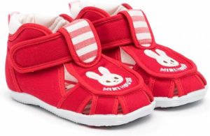 Miki House Sandalen met borduurwerk Rood