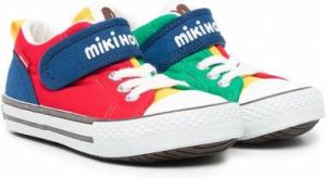 Miki House Sneakers met colourblocking Blauw