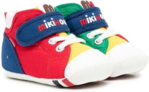 Miki House Sneakers met colourblocking Rood