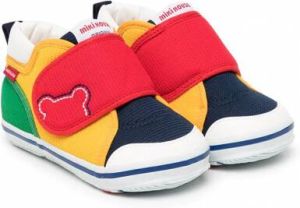 Miki House Sneakers met colourblocking Veelkleurig