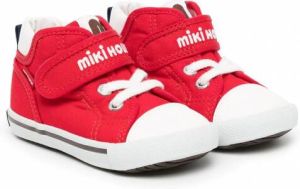 Miki House Sneakers met geborduurd logo Rood