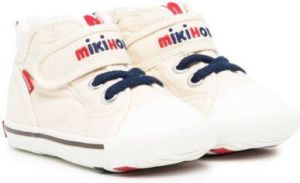 Miki House Sneakers met geborduurd logo Wit